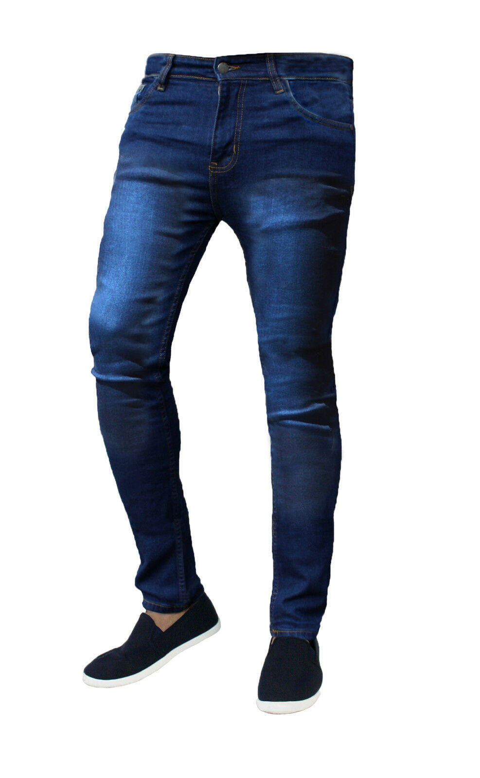 Stretch skinny slim-fit jeans pants