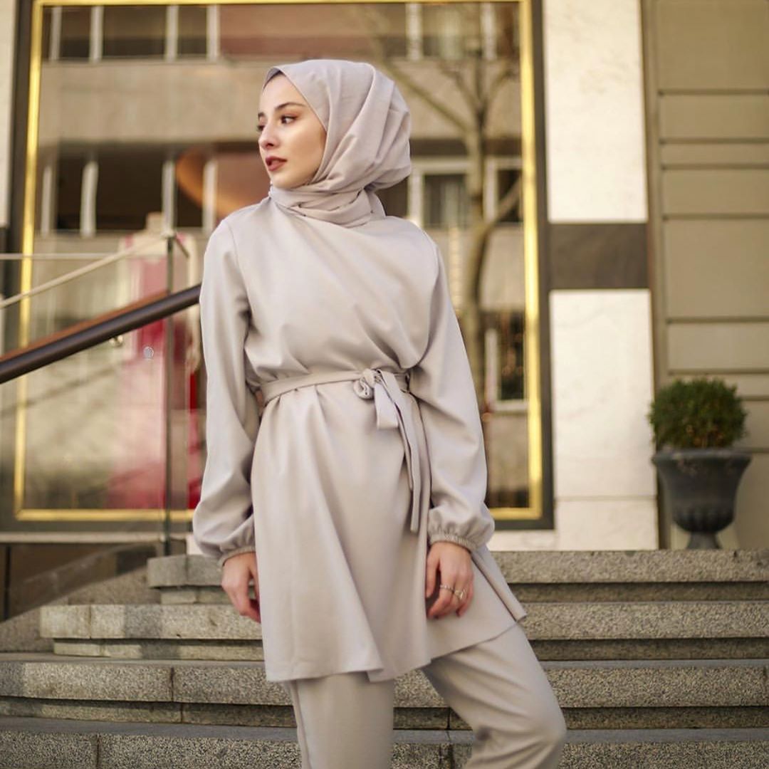 Muslim Arab girl Muslim plus size two-piece suit