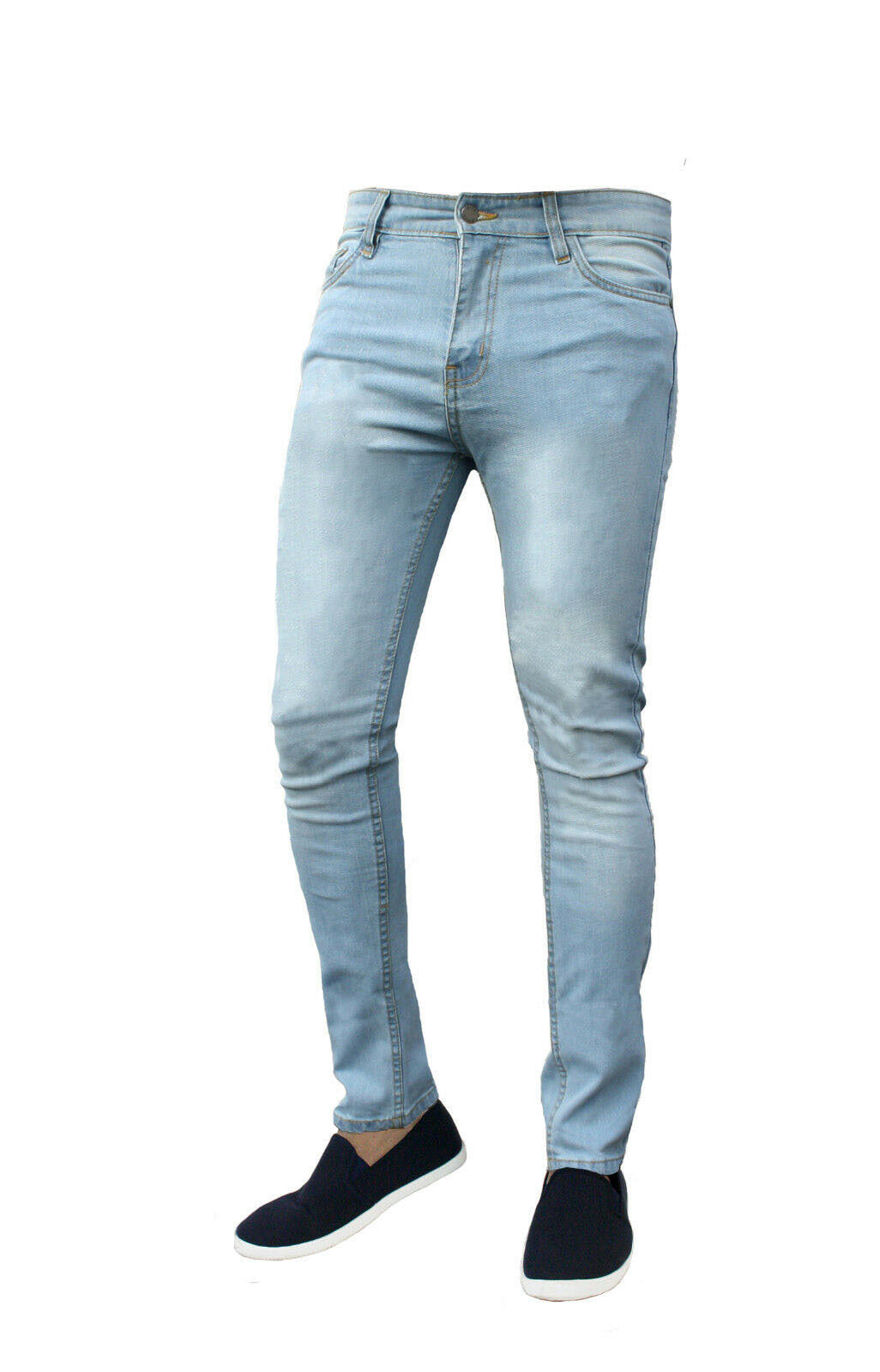 Stretch skinny slim-fit jeans pants