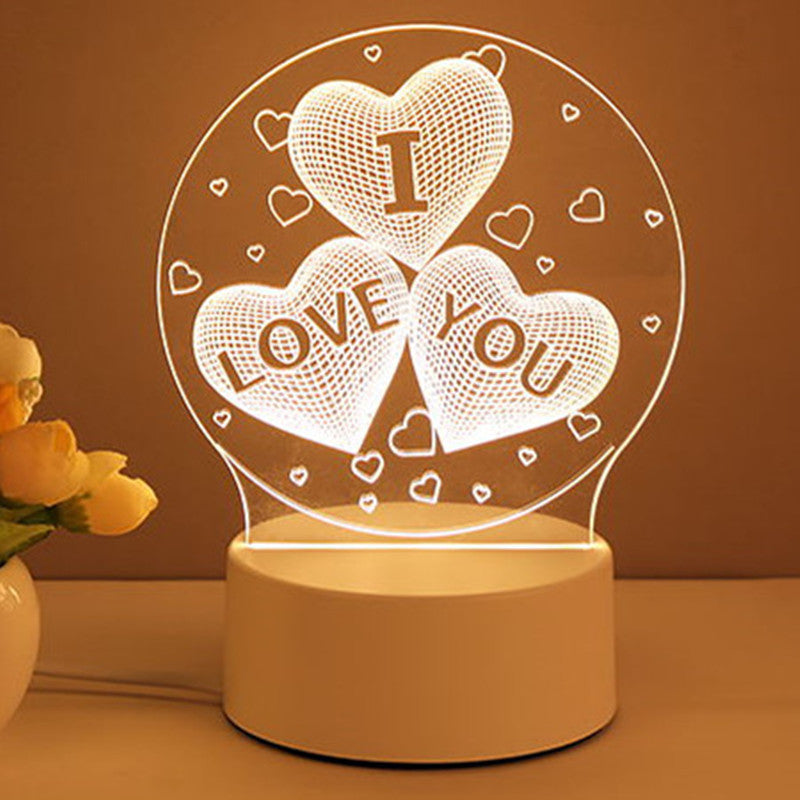 3D Lamp  Night Lights & Valentines Day Gifts