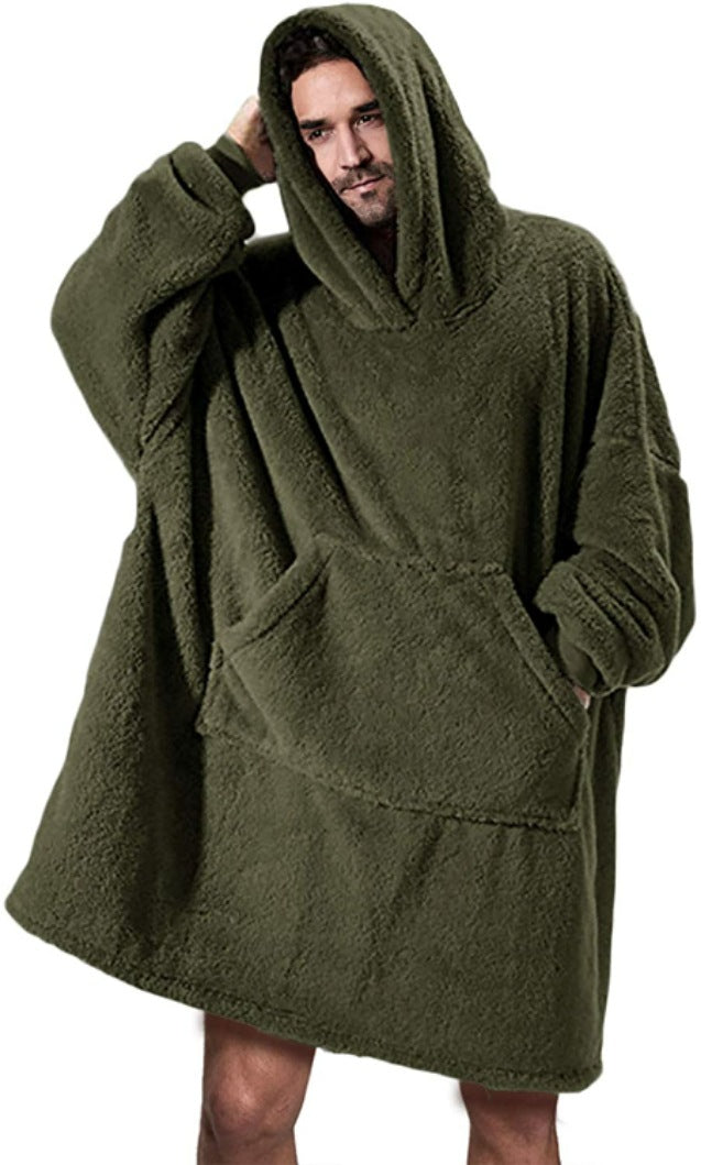 Hoodie Sweatshirt With Big Pocket  Comfortable  Blanket
