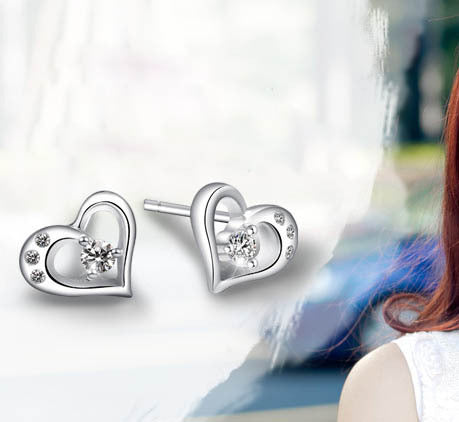 925 Sterling Silver Stud Earrings Women´s