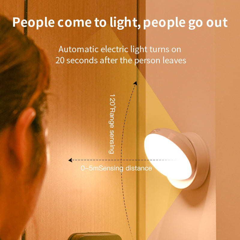 Rotating Human Body Sensor Light Corridor