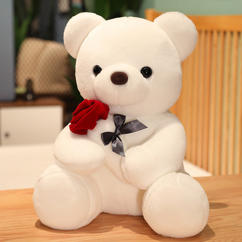 23-45cm New Lovely Hug Roses Teddy Bear  Nice Birthday Gift Girlfriend