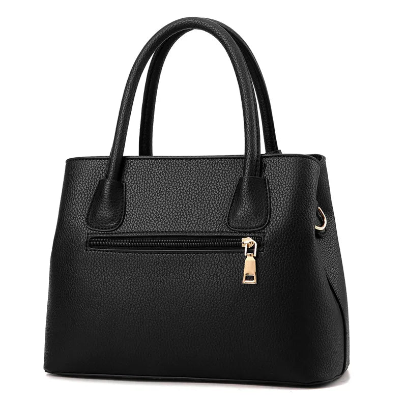 Elegant Leather  Women Daily Shoulder Bag