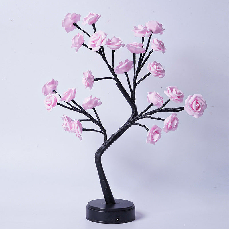 Table Lamp Flower Tree Rose Lamps Fairy Desk Night