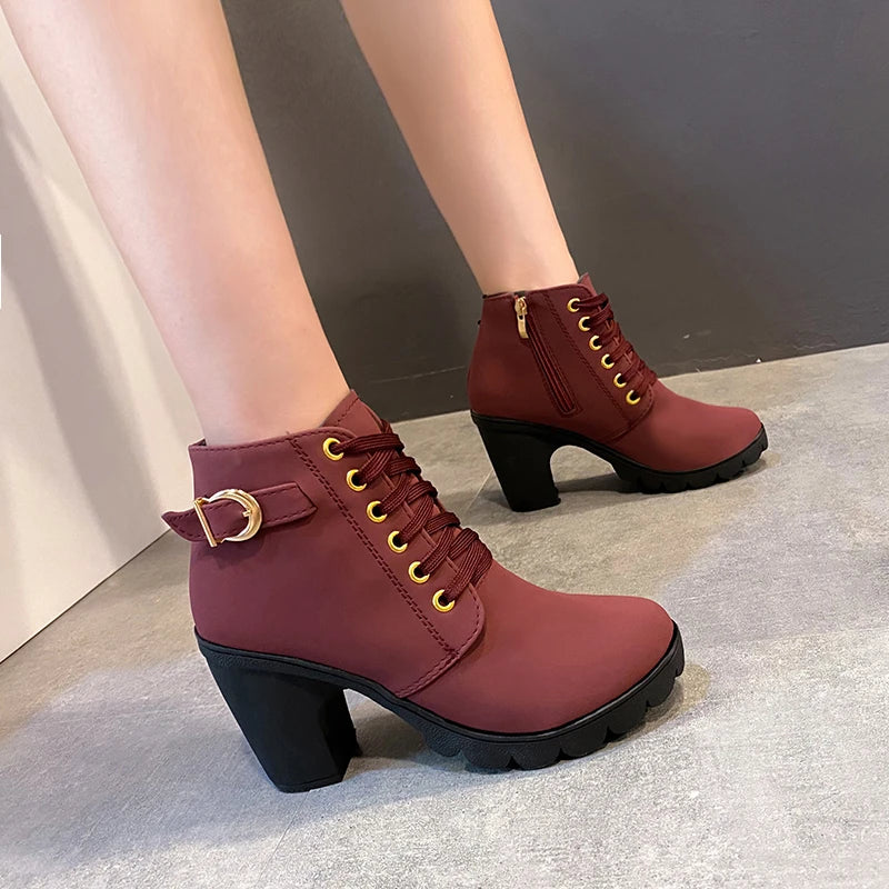 New Spring Winter Women Pumps Boots High Quality