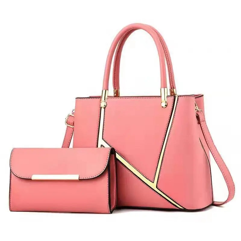 Buy one Shoulder Bag and  get one small Shopping free. NEW Designer Brand Women Leather Fashion